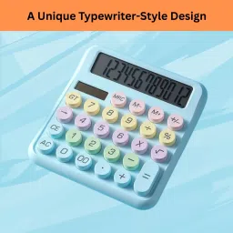Desktop Calculator, 12-Digit Large LCD and Large Buttons for Office, Homes Q283 Basic Calculator-image-49