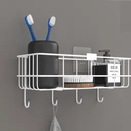 Steel Shelf / Bathroom Shelf /Shelf for Sink Basin/Rack Shelf 1 Steel Wall Shelf-image-25