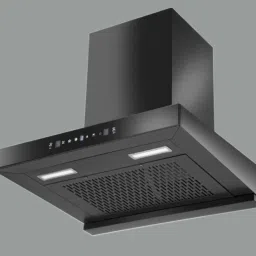 hindware DARCIA 60CM 1200CMH ( LAUNCH YEAR 2022 ) WITH MOTION SENSOR AND TOUCH CONTROL Auto Clean Wall Mounted BLACK 1200 CMH Chimney image 4
