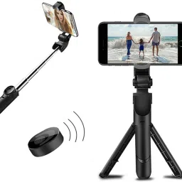 EAYS 3in1 Selfie Stick multi-function Wireless Bluetooth XT-01 , XT-02 Selfie Stick with Remote Shutter 360 Rotate Extendable Handheld Foldable Mini Tripod Stand Foldable, selfie stick, tripod, bluetooth shutter for Smartphones Professional Remote Control Selfie Stick Monopod Kit, Tripod Single Gimbal for Mobile-5