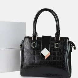haute sauce by  campus sutra HAUTE SAUCE by Campus Sutra Textured Structured Handheld Bag image 2