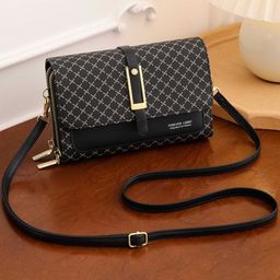 Diva Dale Geometric Printed Structured Sling Bag-11