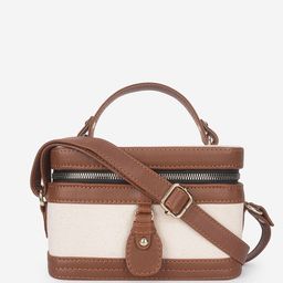 yelloe Colourblocked Bucket Sling Bag-12