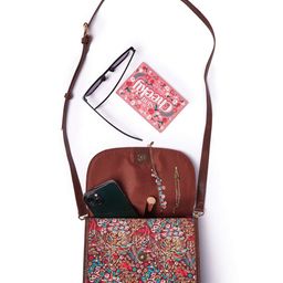 TEAL BY CHUMBAK Floral Printed Sling Bag-image-13