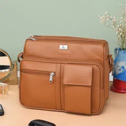 K London Textured Structured Leather Sling Bag-3