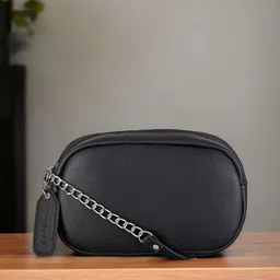 Mast & Harbour Black Structured Sling Bag image 1