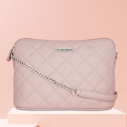 FLYING BERRY Mauve Textured Sling Bag-image-81