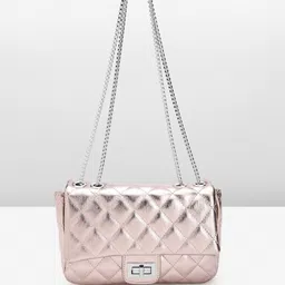 Lino Perros Women Quilted Textured Structured Sling Bag-25