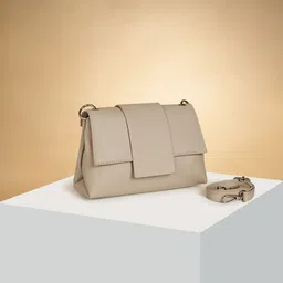 Forever Glam by Pantaloons Textured Structured Sling Bag-33