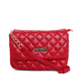 Lisa Haydon for Lino Perros Red Quilted Sling Bag image 2