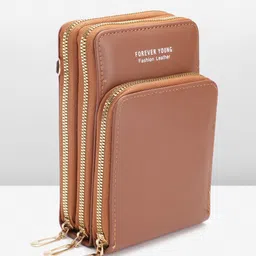 Sasimo Printed PU Structured Sling Bag image 4