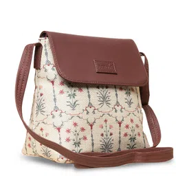 ZOUK Floral Printed Structured Sling Bag image 3