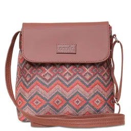 ZOUK Geometric Printed Structured Sling Bag image 3