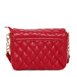 Lisa Haydon for Lino Perros Red Quilted Sling Bag image 3