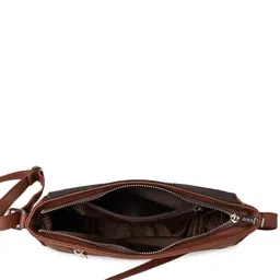 ZOUK Multicoloured Floral Printed Structured Sling Bag image 4