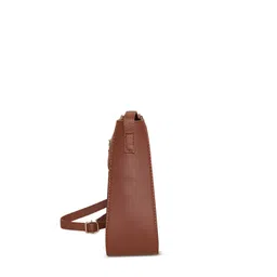 ZOUK Multicoloured Floral Printed Structured Sling Bag image 5
