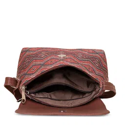 ZOUK Geometric Printed Structured Sling Bag image 5