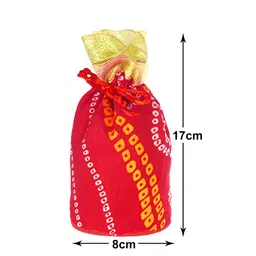 Kuber Industries Assorted Printed Bucket Potli Bag With Drawstring Set of 15 image 3