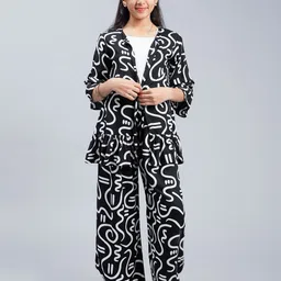Unique Designers Girls Abstract Printed Top with Palazzos-image-46
