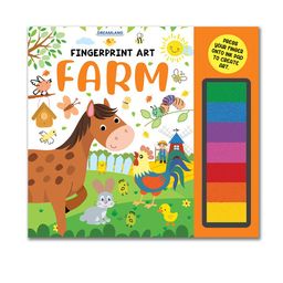 Dreamland Kids Fingerprint Art Colouring Book-27