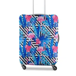 Cortina Blue Printed Small Trolley Bag Cover-44