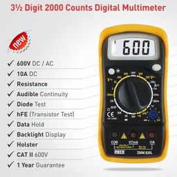 vmtronix VMTRONIX- DMM-830L 3½ Digits 2000 Counts AC Voltage,DC Voltage,DC Current Digital Multimeter (Yellow, Black 2000 Counts) image 3