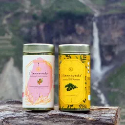 HENNAVEDA Set of Organic Indigo Leaf Powder & Organic Hair Henna - 100 g each-22