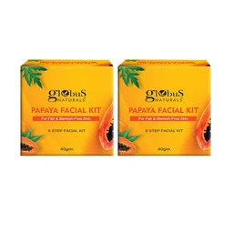 Globus naturals Set Of 2 Papaya Facial Kit For Anti-Tanning - 40g Each-25