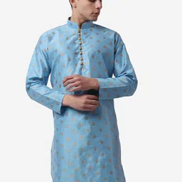 ROYAL KURTA Men Ethnic Motifs Chikankari Summer Sheers Kurta-30