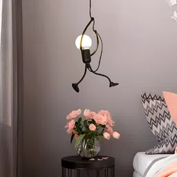 Lyse Decor Black Quirky Ceiling Lamp-56