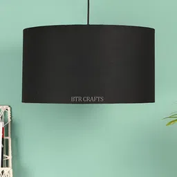 BTR CRAFTS Black Cylindrical Ceiling Lamp-image-20
