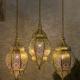 Homesake Gold-Toned  Handcrafted Moroccan Orb Cluster Light-image-21