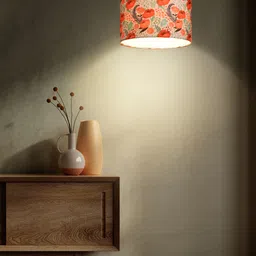green girgit Multi-Coloured Floral Printed Hanging Lamp-9