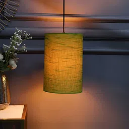 BTR CRAFTS Green Cylindrical shaped Contemporary Ceiling Lamp-image-23