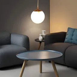 Lyse Decor White Spherical Shape Ceiling Lamp-49