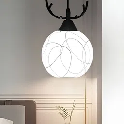 Lyse Decor White Hanging Spherical Ceiling Lamp-42