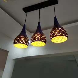 Lyse Decor Blue Contemporary Aluminium Spherical Ceiling Lamp-image-88