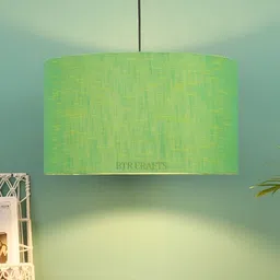 BTR CRAFTS Green & Black Textured Cylindrical shaped Contemporary Ceiling Lamp-image-92
