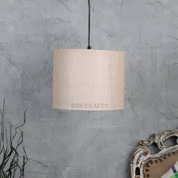 BTR CRAFTS Khaki Cylindrical shaped Contemporary Ceiling Lamp-image-8