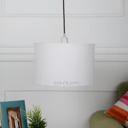 BTR CRAFTS White Cylindrical Ceiling Lamp-picture-26