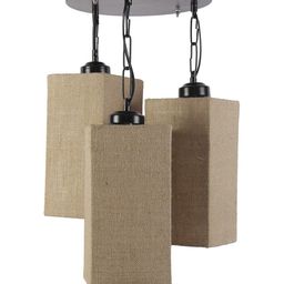Devansh Black & Beige Solid Triple Square Cluster Light image 4