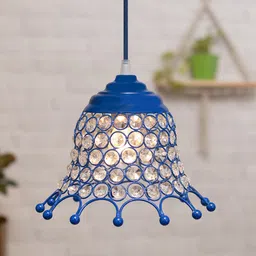 Homesake Unisex Blue Abstract Design Metal Ceiling Lamps-image-64