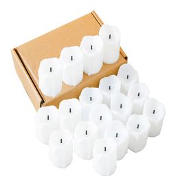 Kuber Industries 12Pcs Yellow Led Candle Table Lamp-50