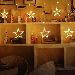 Homesake Yellow 12 Stars String Light with 8 Flashing Mode-11