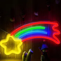 the party planet Yellow & Red Star Shaped LED Neon Lights-picture-44