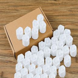Kuber Industries 24Pcs White Led Candle Table Lamp-picture-47
