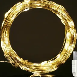 Homesake Yellow 2 Pieces Copper 100 LED Waterproof String Lights-46