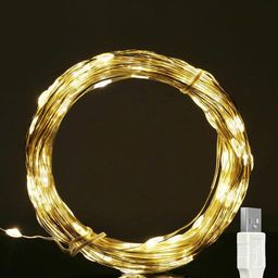 Homesake Yellow 4 Pieces Waterproof 100-LED Waterproof String Lights-19