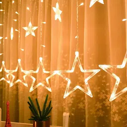 Homesake Yellow 12 Stars String Light with 8 Flashing Mode image 3