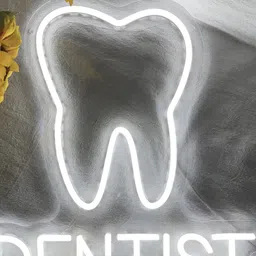 the party planet White Dentist Neon String Light image 2
